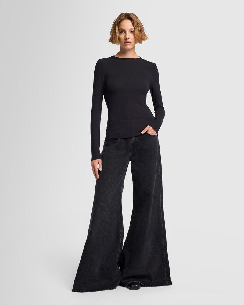 Long Sleeve High Neck Top Product Image