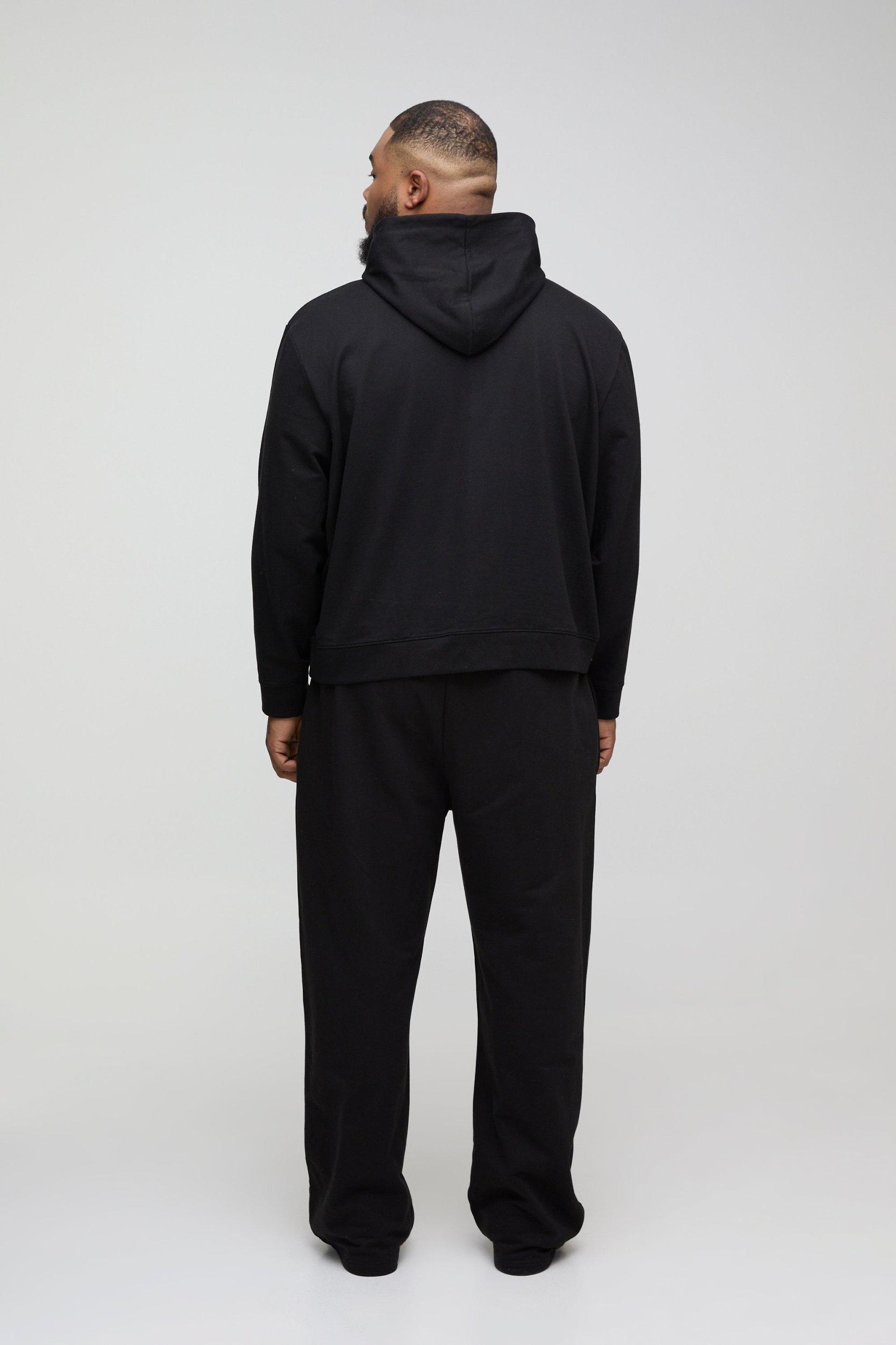 Plus Lightweight Straight Fit Basic Sweatpants | boohooMAN USA Product Image