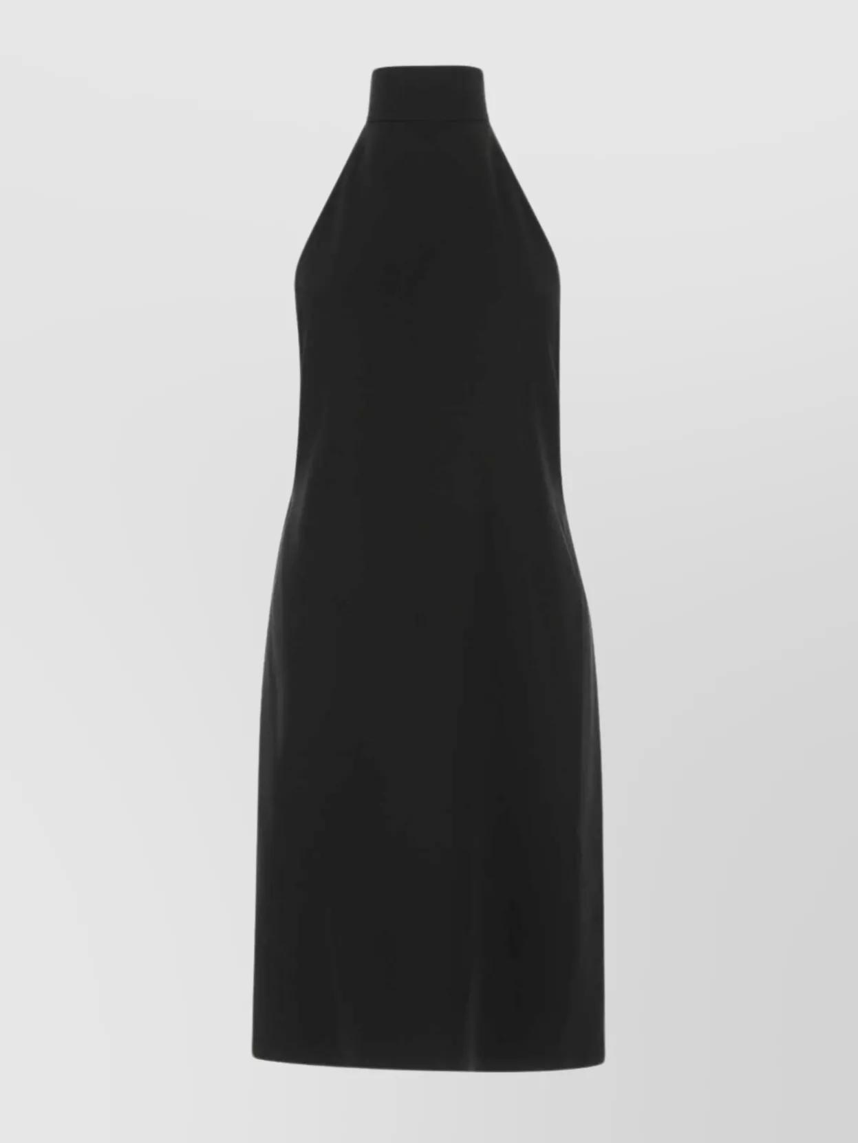 BURBERRY Sleeveless Mini Bib Dress In Black Product Image