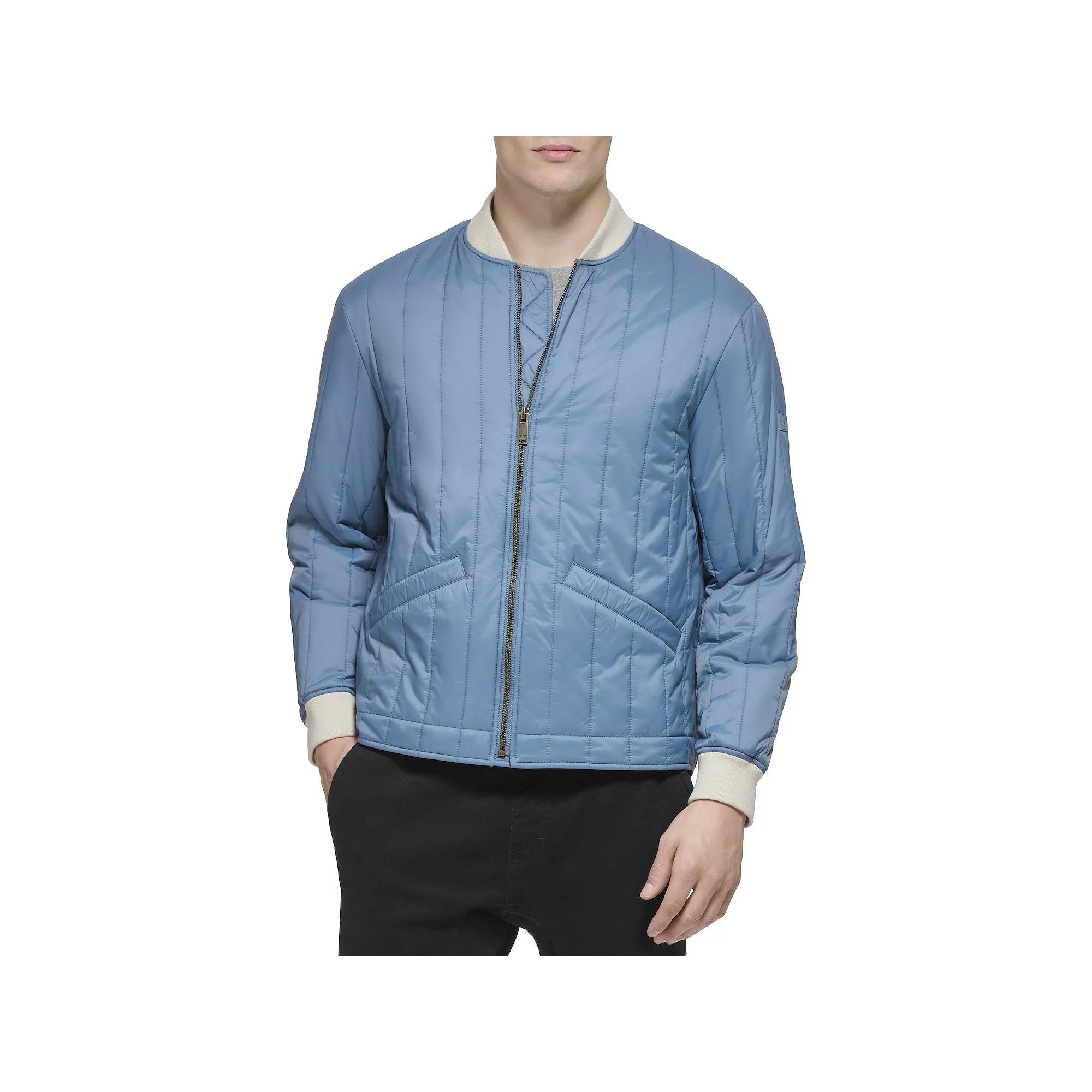 Men's Dockers® Bomber Jacket with Vertical Quilting, Size: XL, Black Product Image