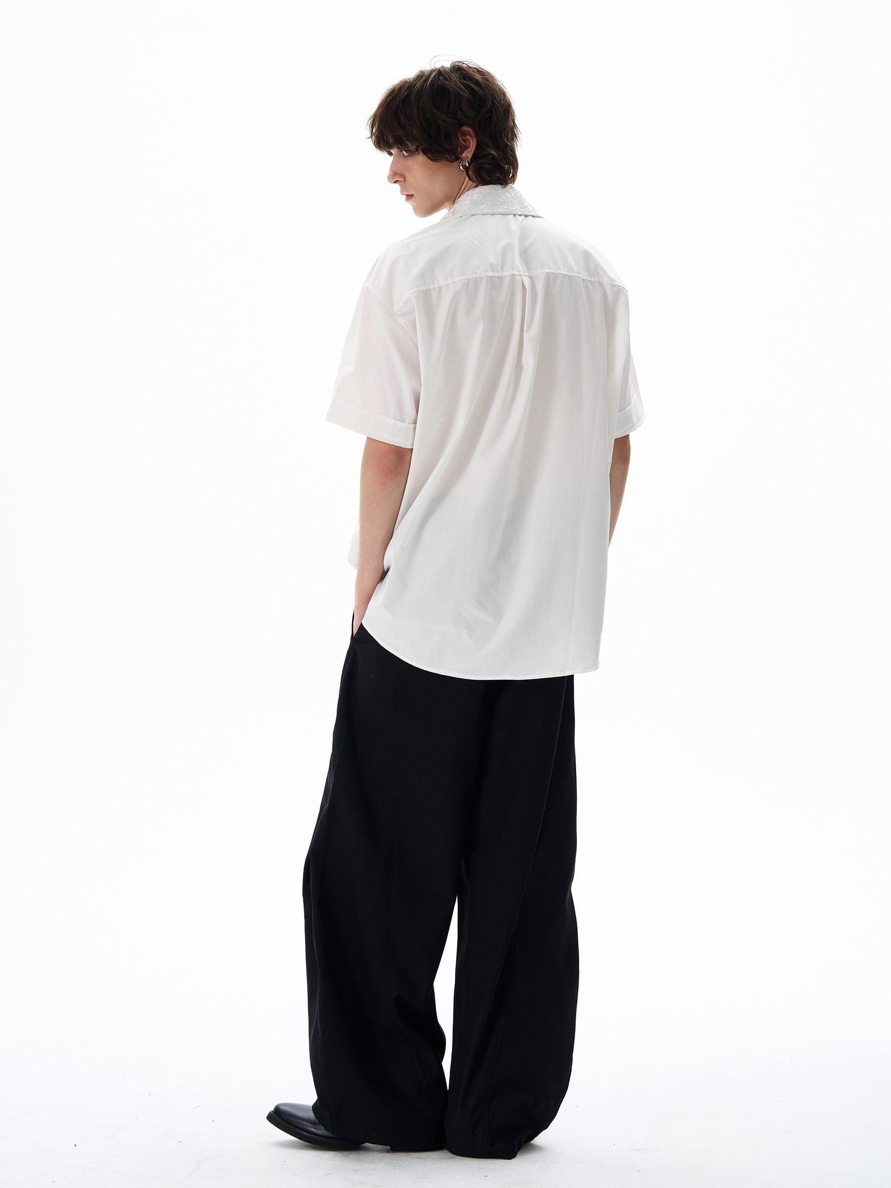 RT No. 12703 HALF SLEEVE BUTTON-UP COLLAR SHIRT Product Image
