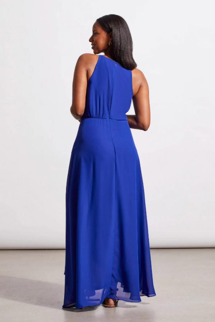 Lined Maxi Dress with Embellished Keyhole Neckline Product Image