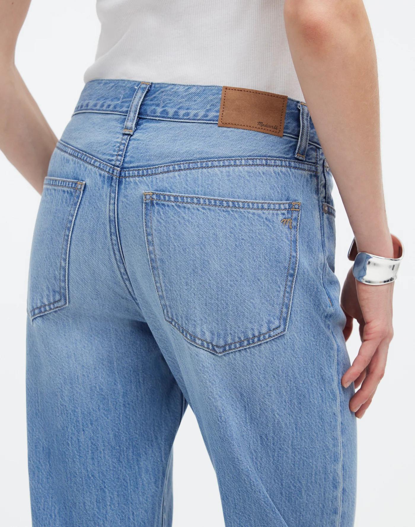 Petite Low-Slung Straight Jeans Product Image