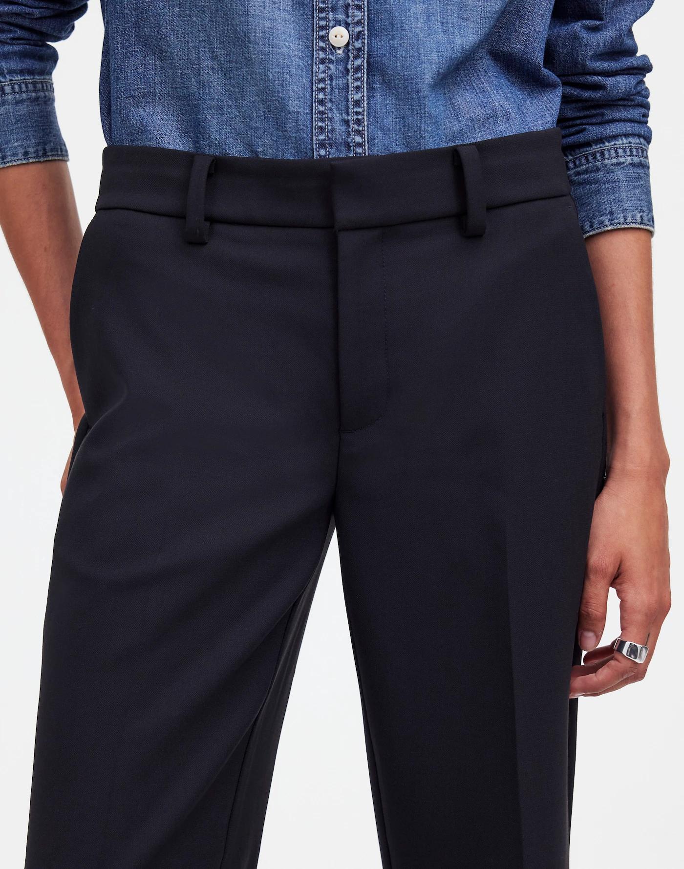 Tall Kick Out Crop Pants in Wool-Blend Twill Product Image