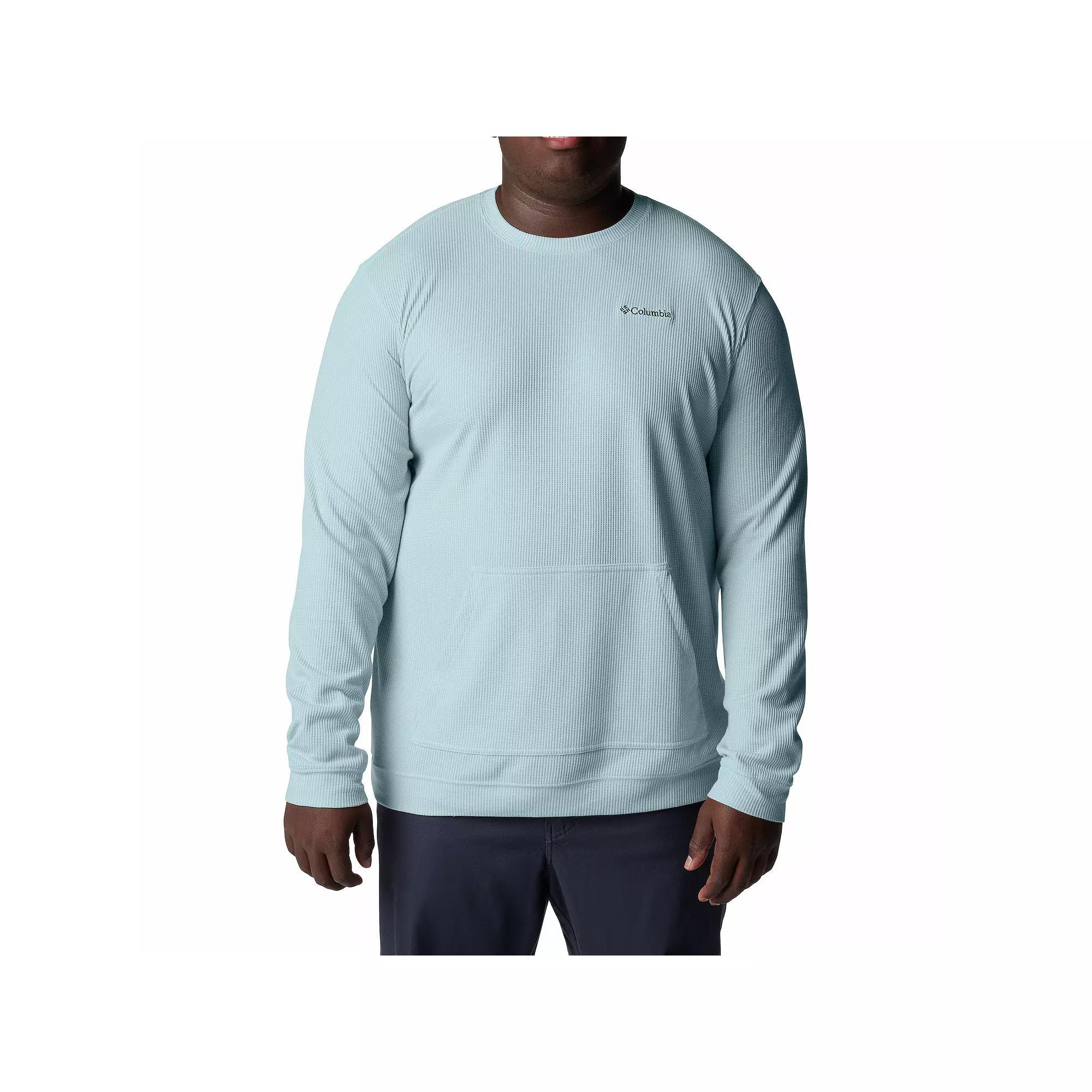 Big & Tall Columbia Pitchstone Knit Crew Sweatshirt, Men's, Size: 3XL Tall, Dark Grey Product Image