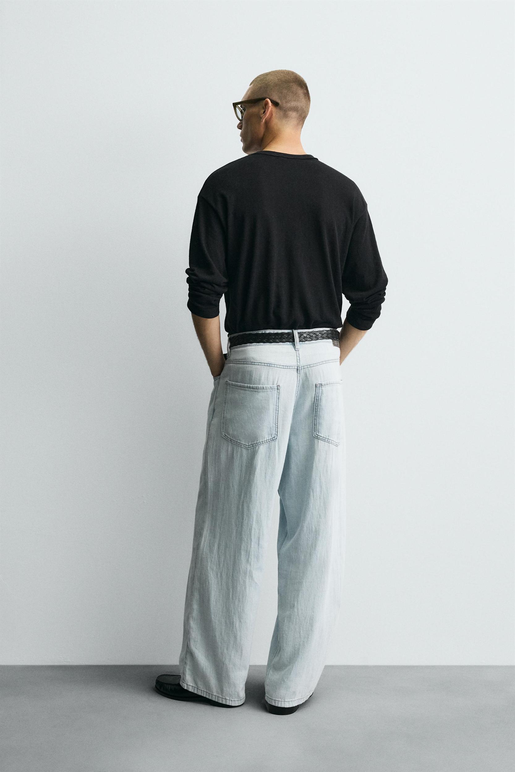 LIGHTWEIGHT LOOSE WIDE FIT JEANS Product Image