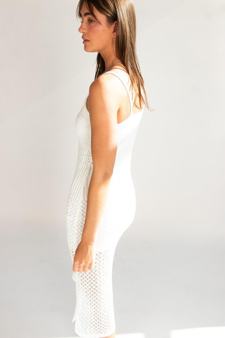 Lined Crochet Maxi Dress Product Image