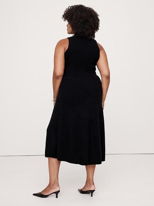 Merino-Blend Mock-Neck Midi Sweater Dress Product Image