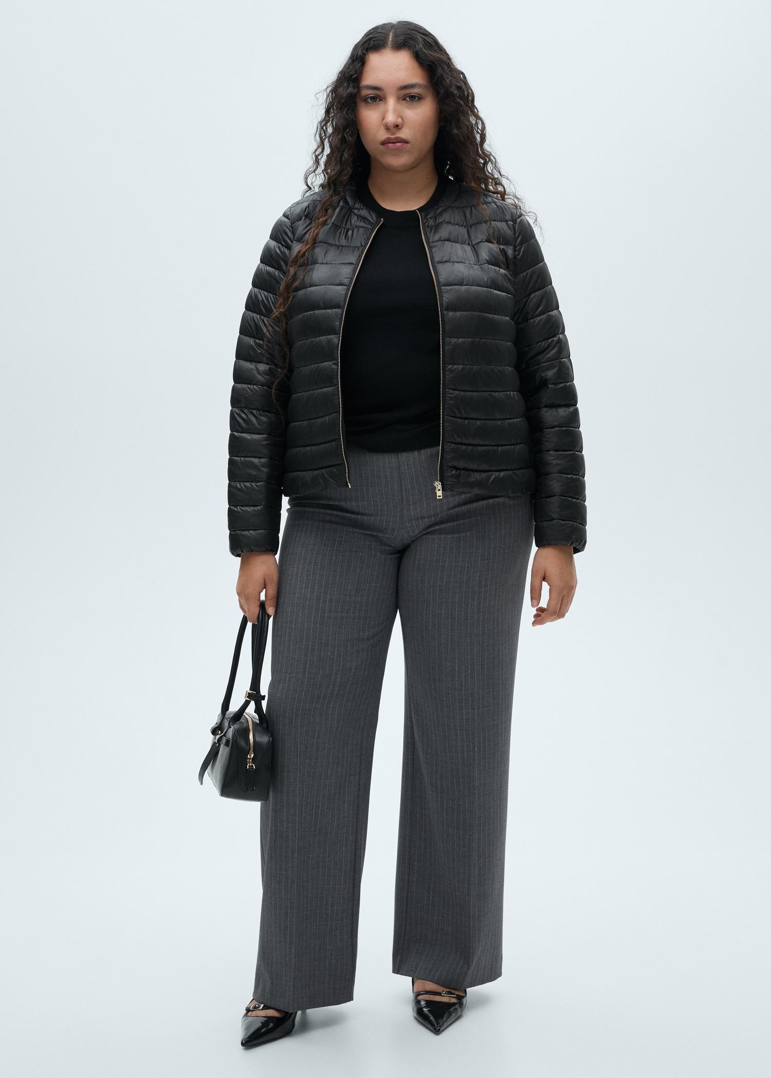 Short padded anorak with pockets - Women | MANGO USA Product Image