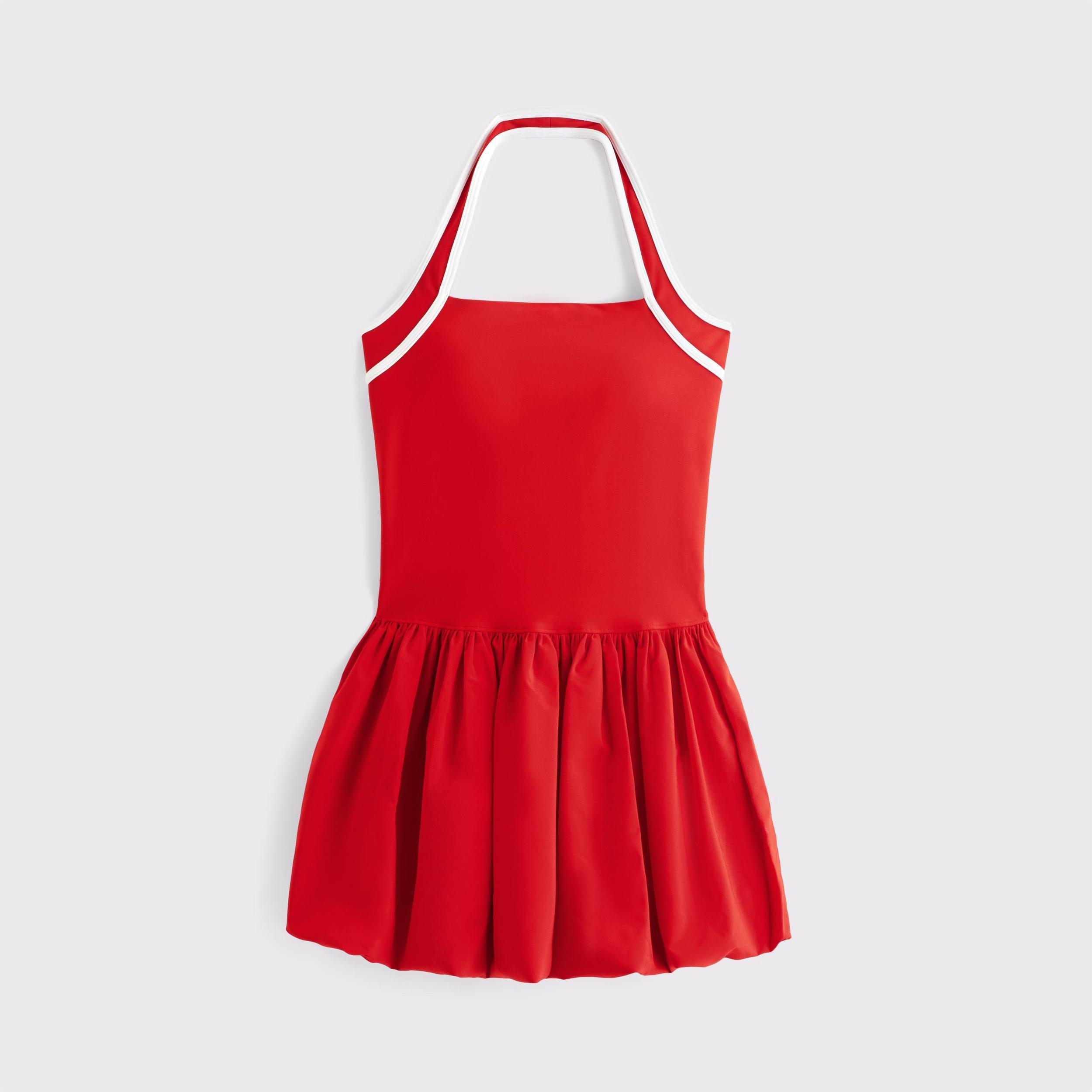YPB motionTEK Halter Bubble Hem Mini Dress Product Image
