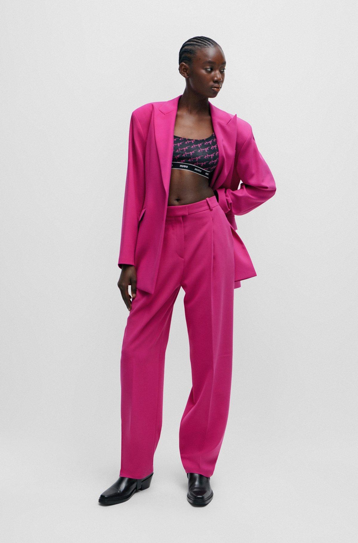 Regular-fit jacket with off-center closure Product Image