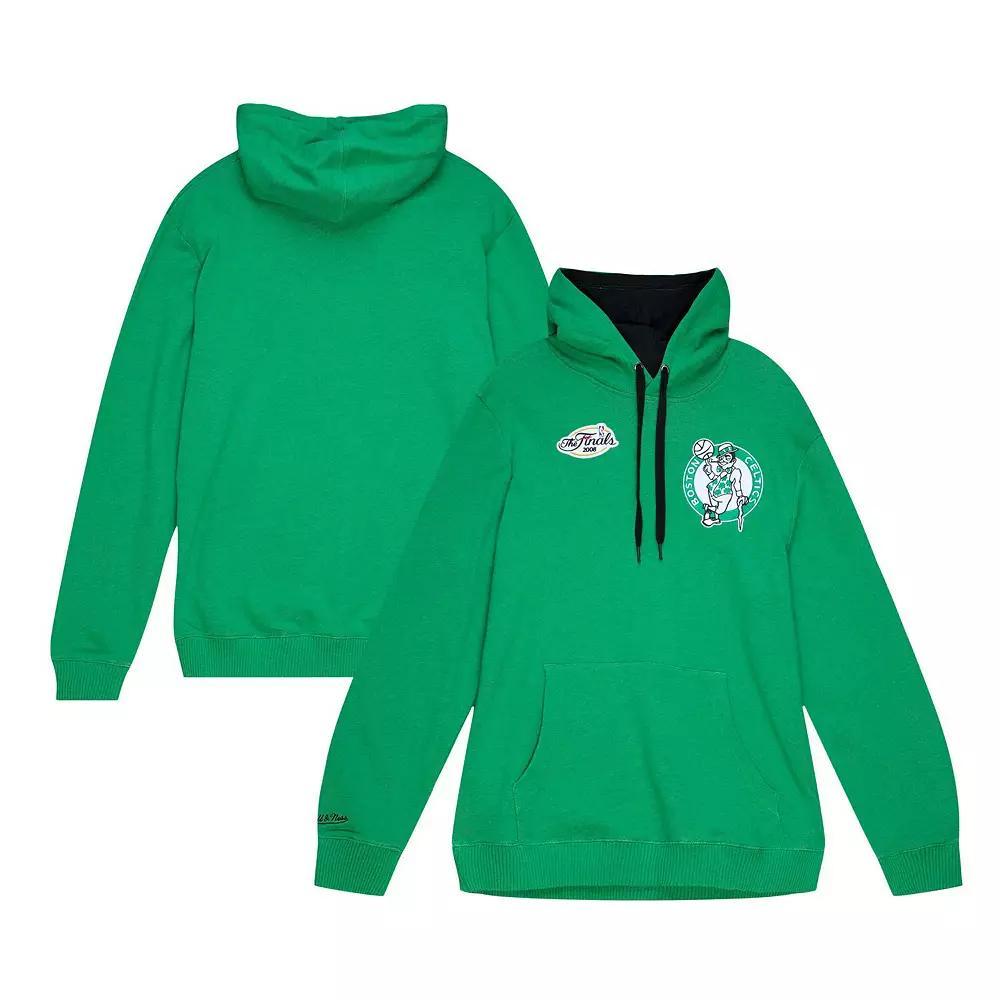Mens Mitchell & Ness Kelly Boston Celtics Hardwood Classics Classic French Terry Pullover Hoodie Product Image