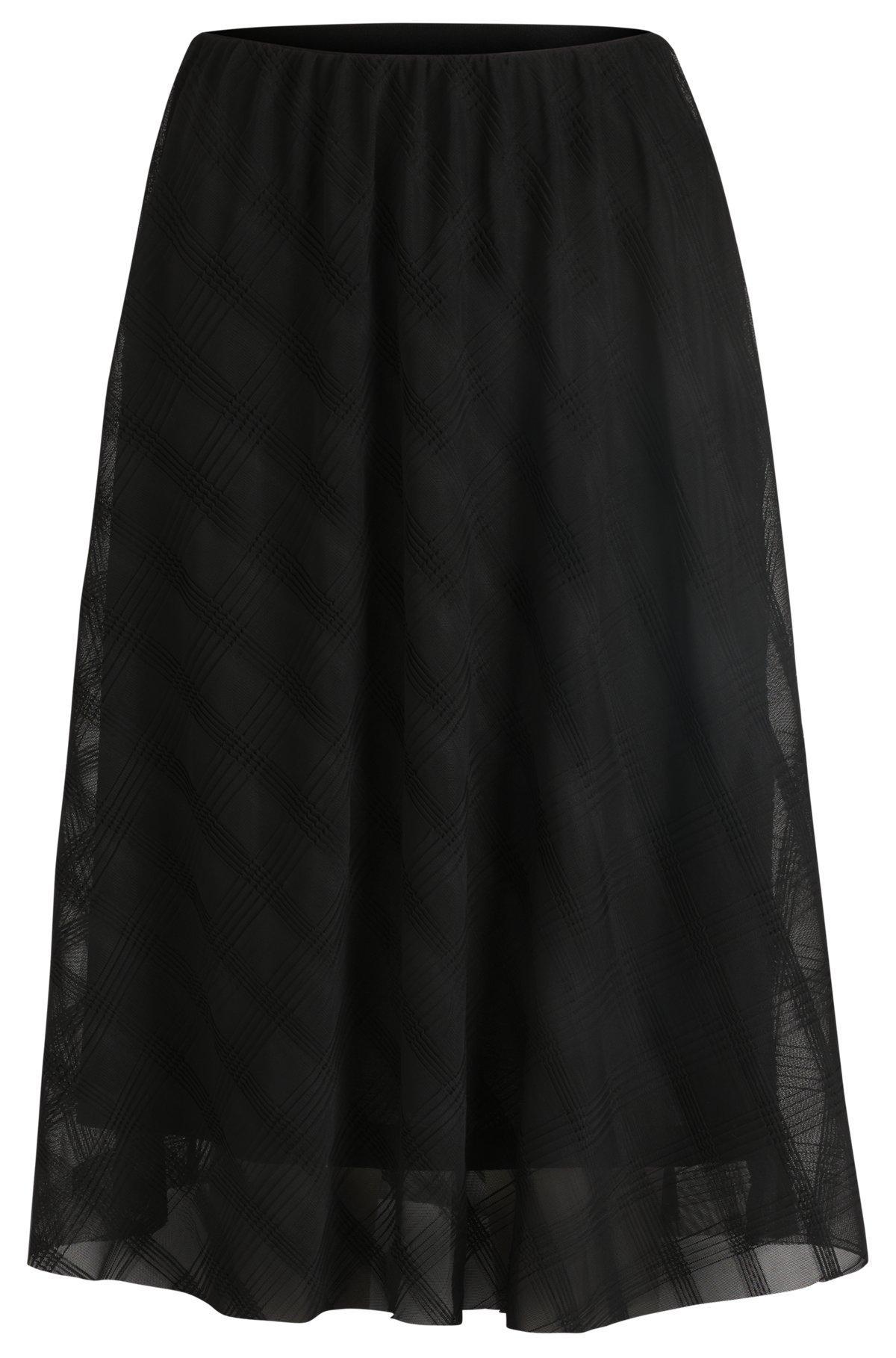 Midi skirt in patterned tulle Product Image