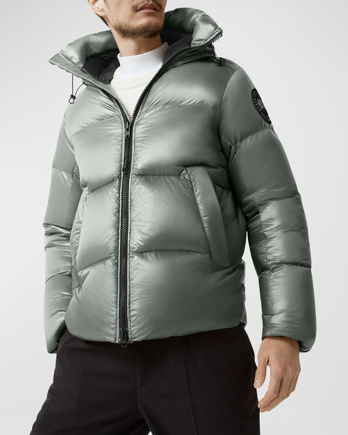 Mens Crofton Black Disc Puffer Jacket Product Image