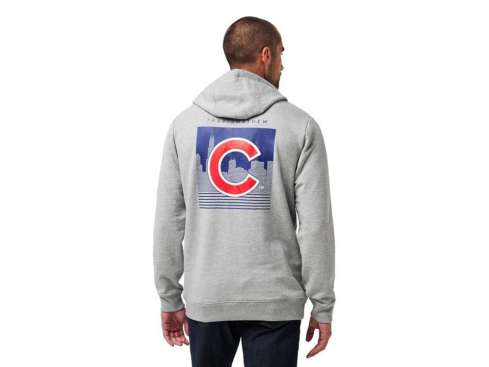 TravisMathew Chicago Cubs Cloud Hoodie (Heather Grey) Men's Sweatshirt Product Image