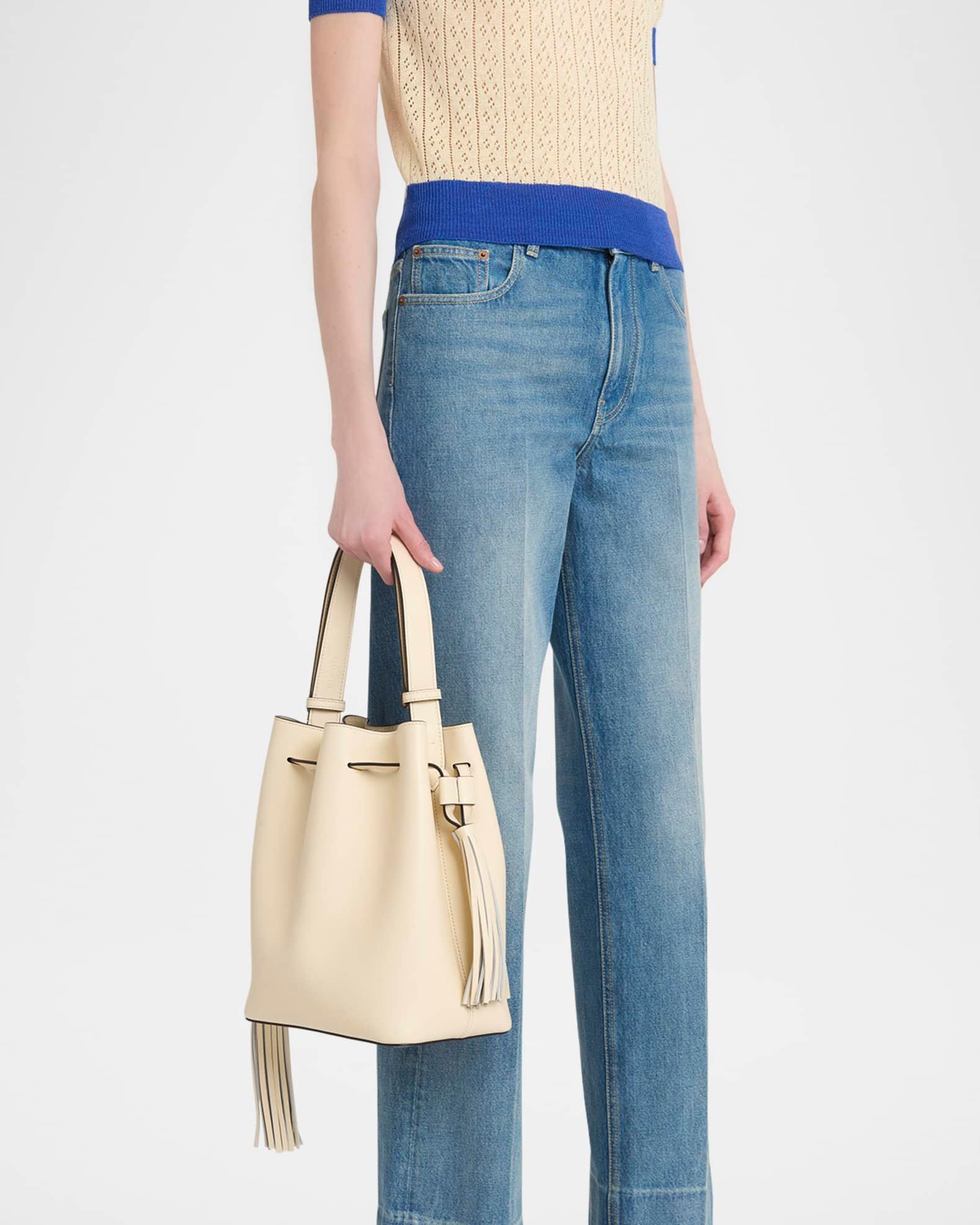 So Seau Tassel Leather Bucket Bag Product Image