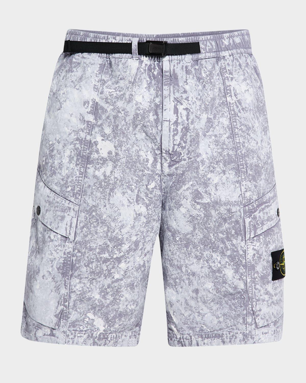 Mens Marbled Cargo Shorts Product Image