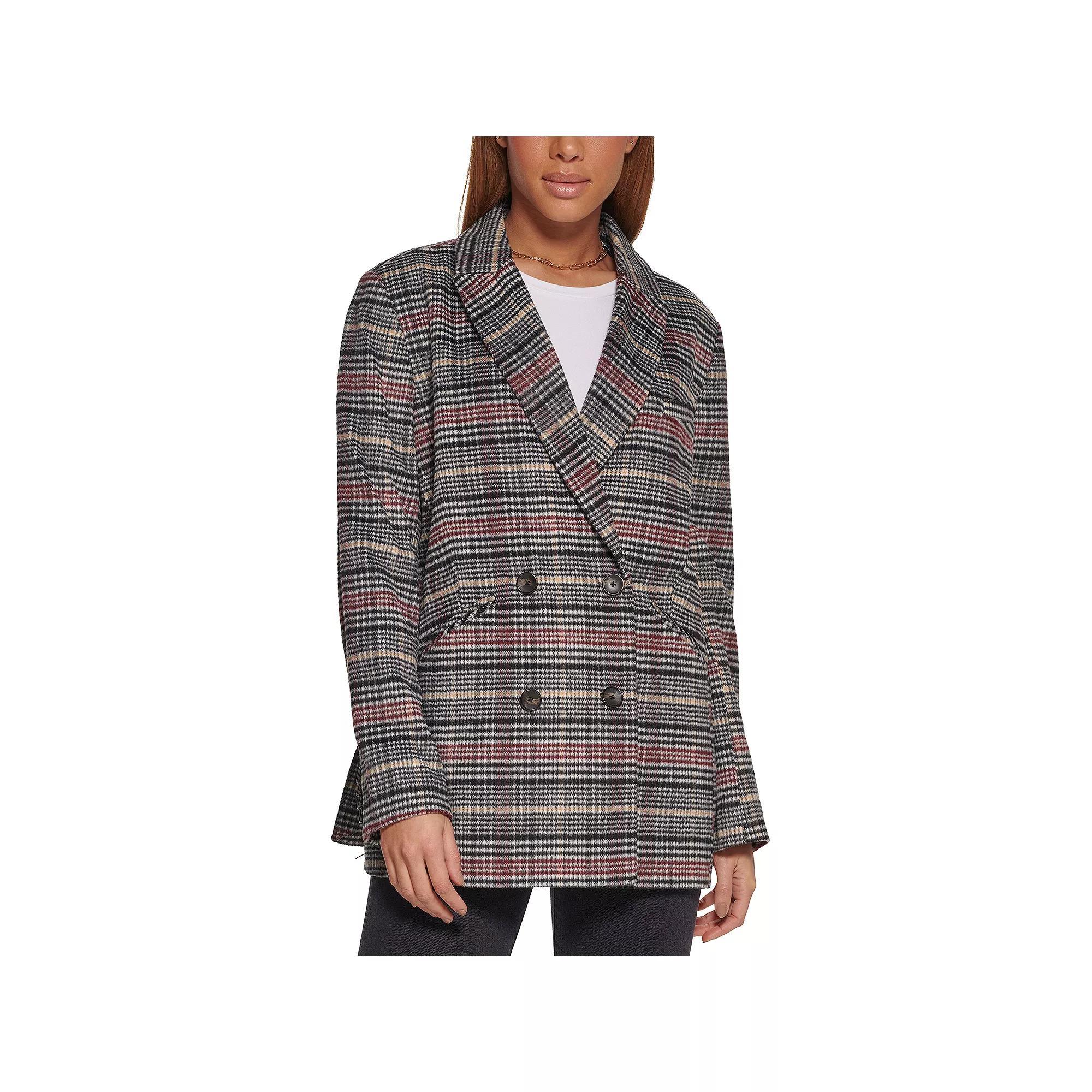 Women's Levi's® Relaxed Shacket Blazer, Size: Large, Red Houndsto Product Image