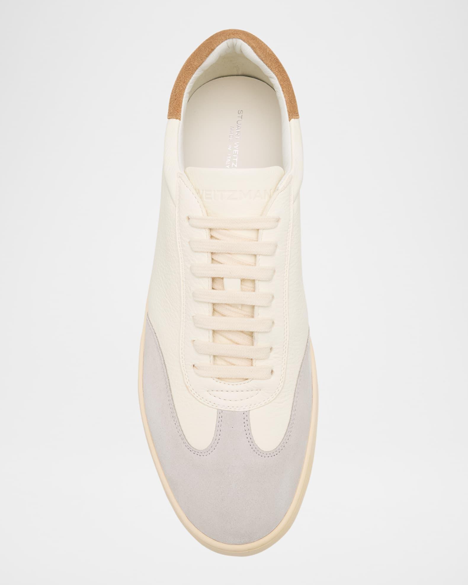 Men's Banner Leather T-Toe Low-Top Sneakers Product Image