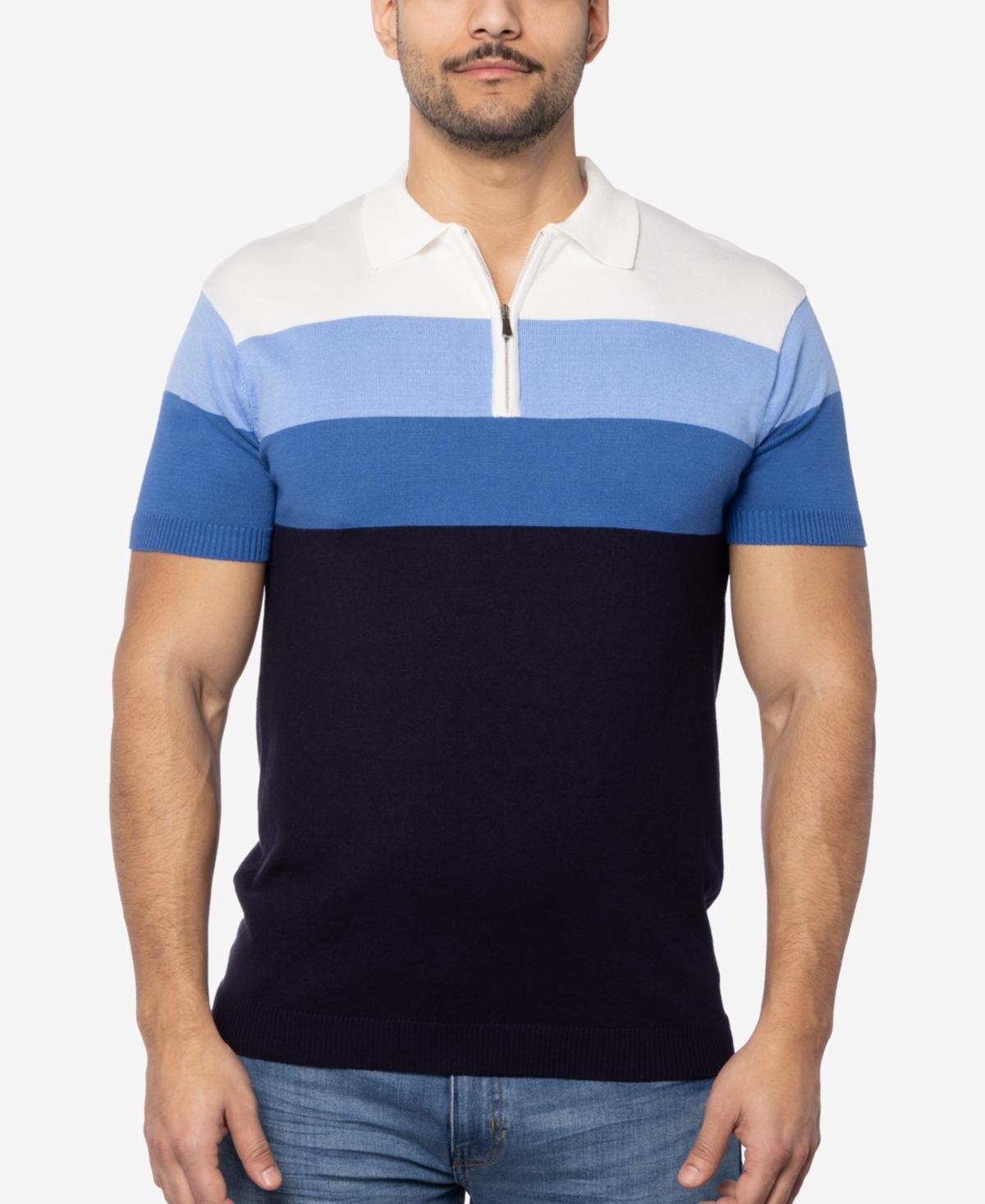 Spring + Mercer Mens Striped Polo Sweater Product Image