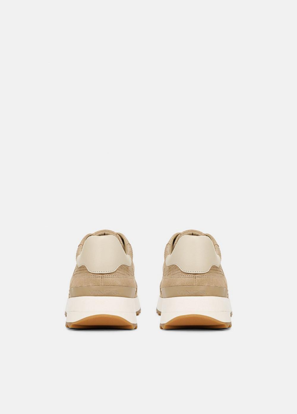 Mens Edric Corduroy Suede Sneaker, Sand Trail, Size 7.5 Vince Product Image