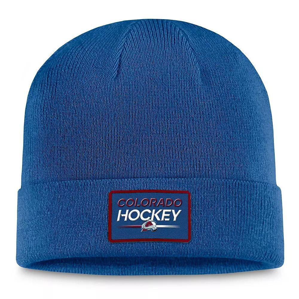 Men's Fanatics Branded  Black Chicago Blackhawks Authentic Pro Cuffed Knit Hat Product Image