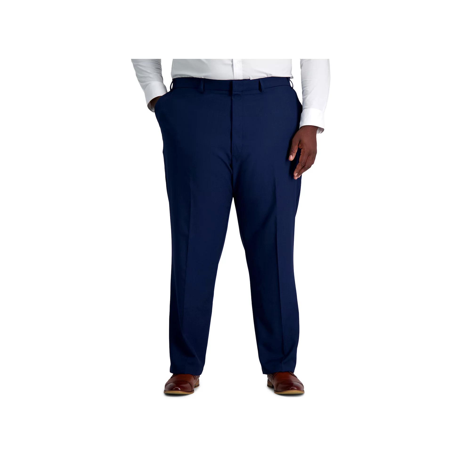 Big & Tall Haggar Smart Wash Repreve Suit Pants, Mens Black Product Image