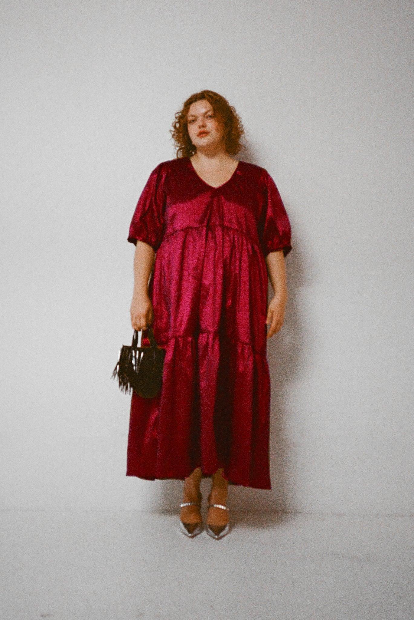 Rachel Dress - Berry Product Image