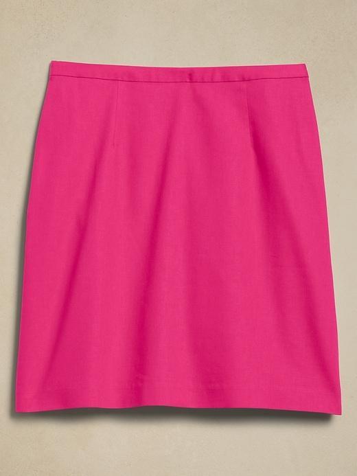 Linen-Blend Cropped Shell Product Image