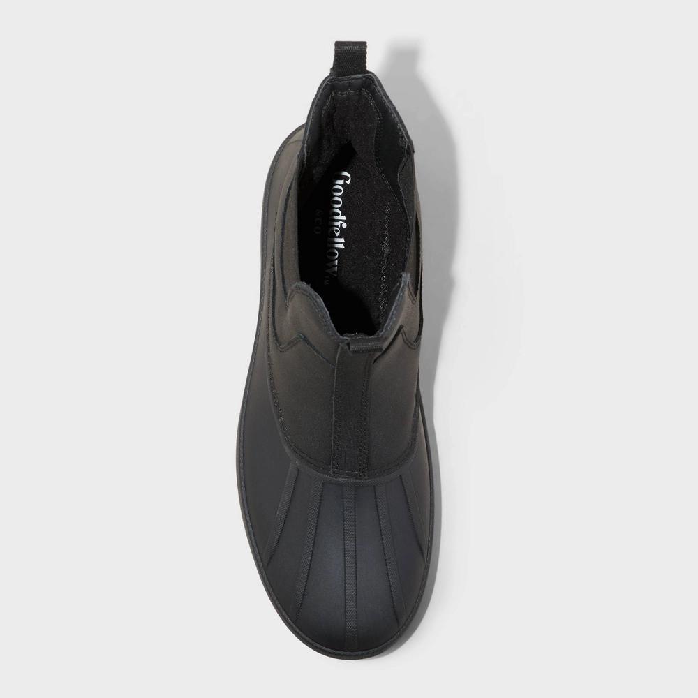 Mens Spencer Winter Chelsea Boots - Goodfellow & Co Black 10: Pull-On, Non-Marking Sole, Treaded Outsole, Medium Width Product Image