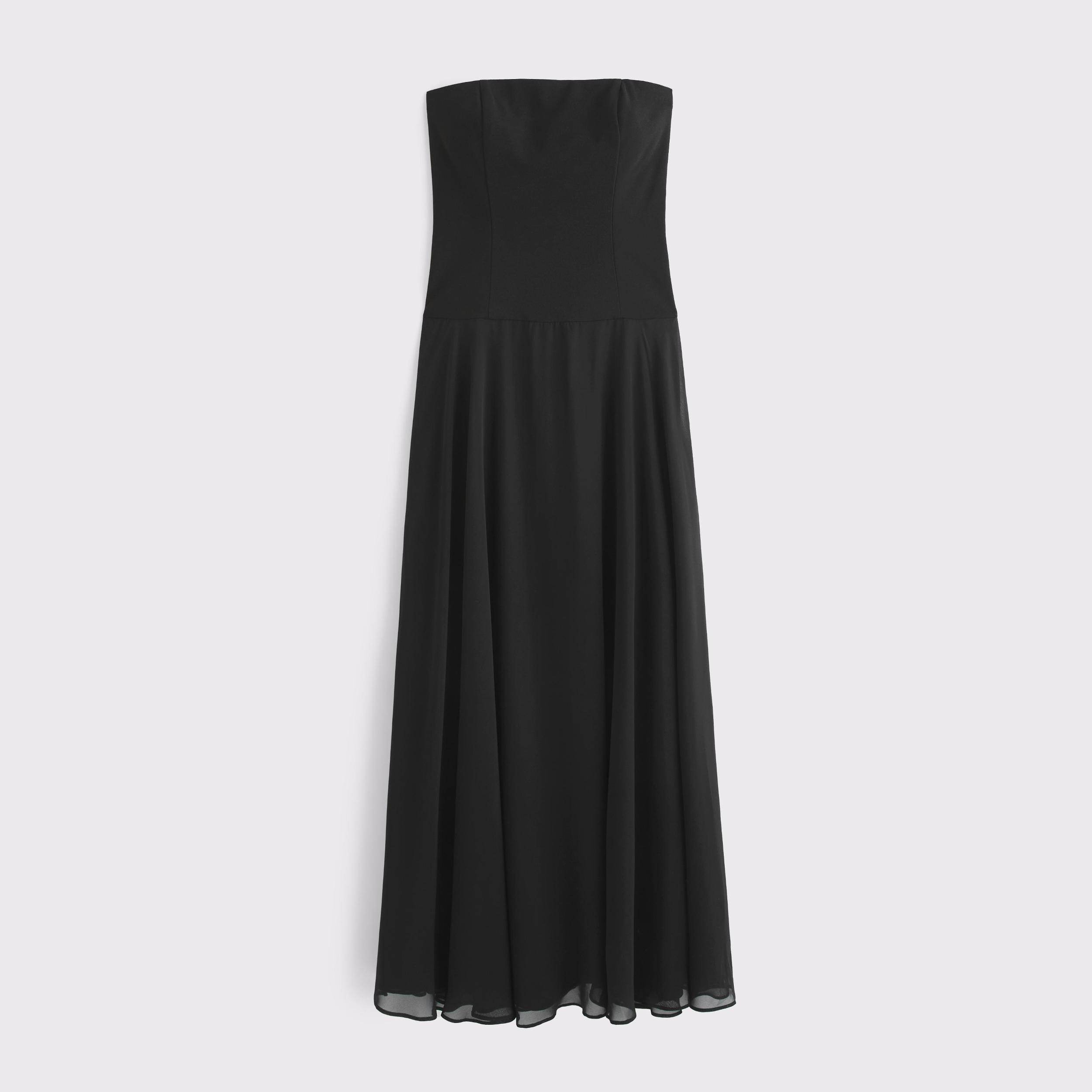 Strapless Drop-Waist Maxi Dress Product Image