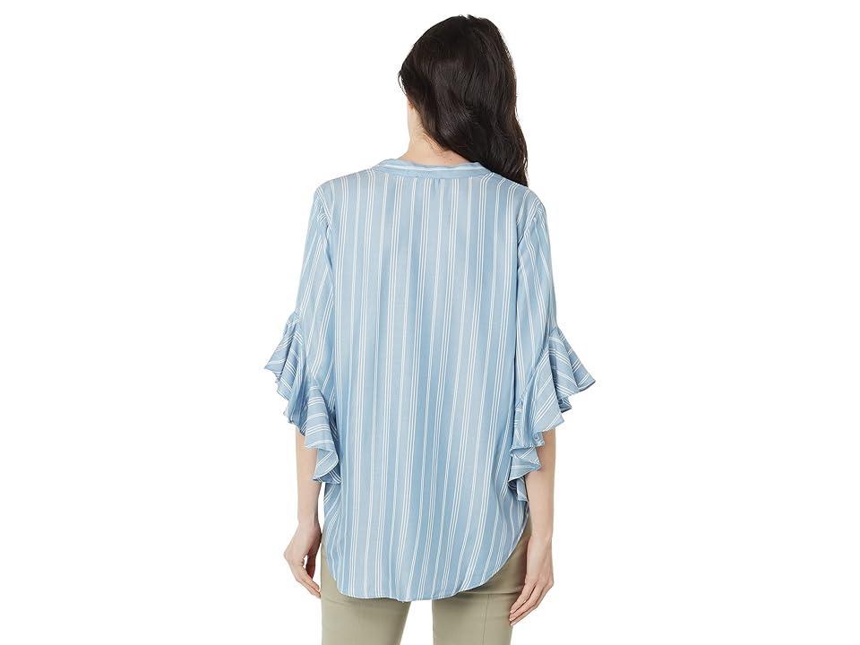 Vince Camuto Ruffle Sleeve Pin Tuck Blouse (Dusty ) Women's Blouse Product Image