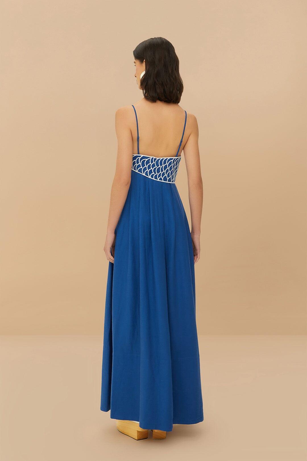 Blue Fish Top LENZING™ ECOVERO™ Euroflax™ Maxi Dress Product Image