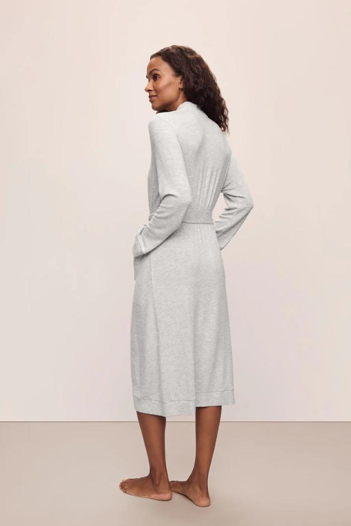 Eberjey Cozy Time Robe Lt. Heather Grey Product Image