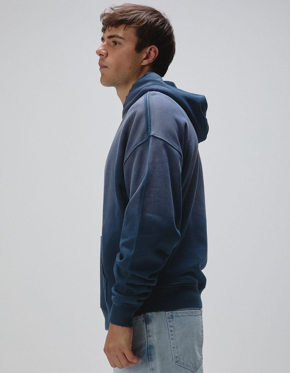 RSQ Mens Faded Oversized Hoodie - BLACK Product Image