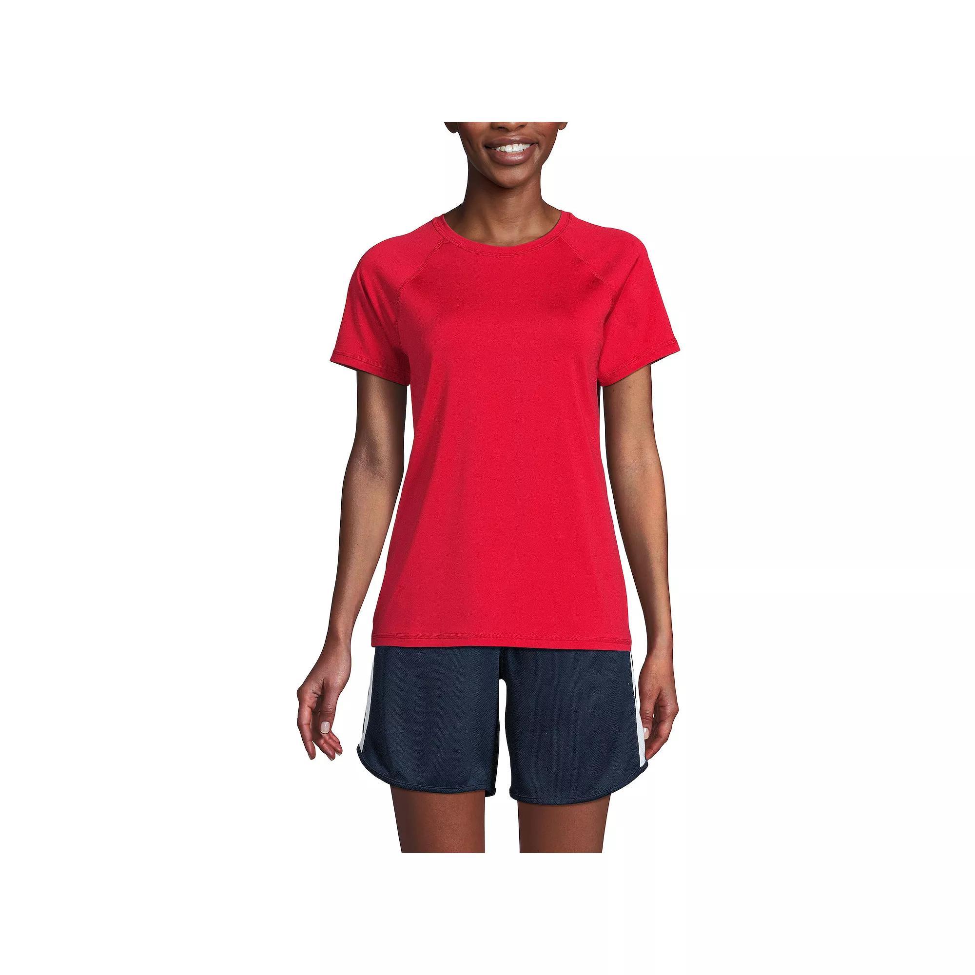 Womens Lands End School Uniform Short Sleeve Active Tee Product Image