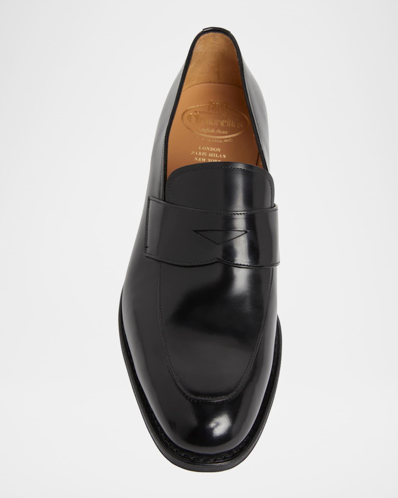 Men's Hertford Rubber-Sole Leather Penny Loafers Product Image