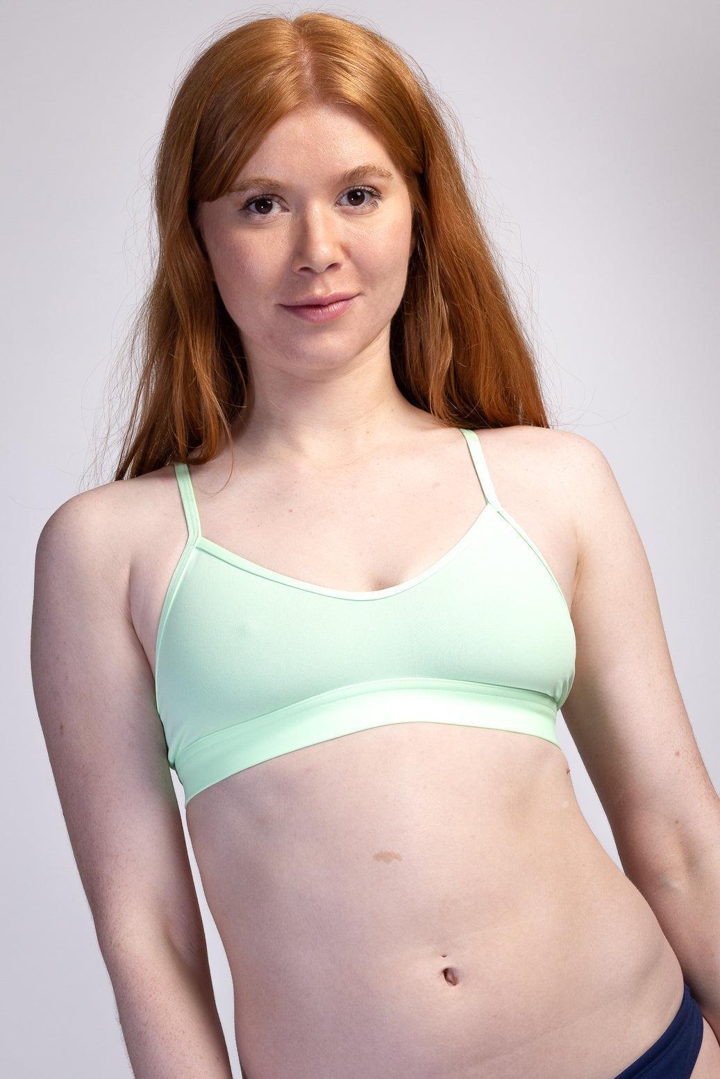 Mara Hybrid Bikini Top - Mint Female Product Image