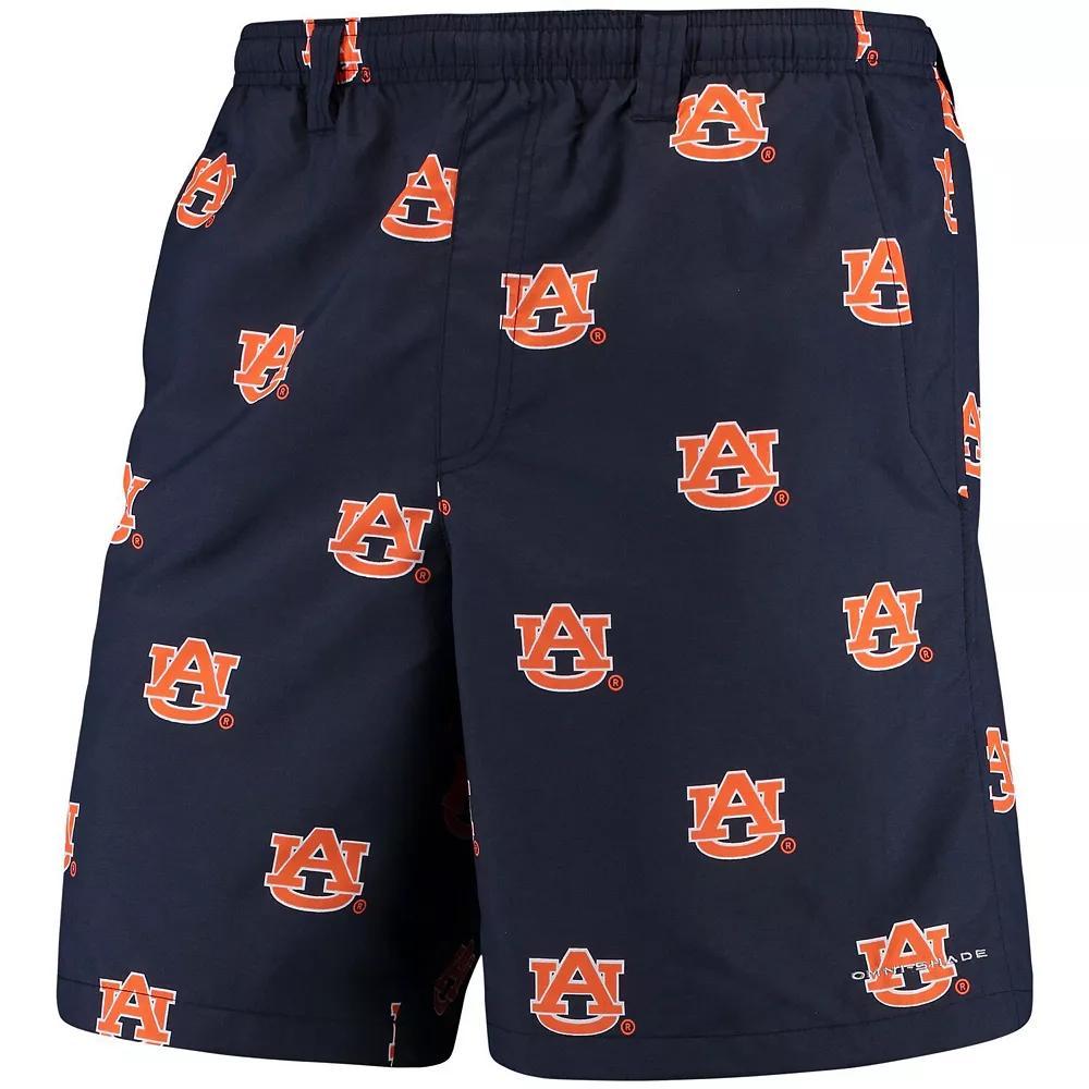Men's Columbia PFG Navy Auburn Tigers Backcast II 8-in. Omni-Shade Hybrid Shorts, Size: Medium, Blue Product Image