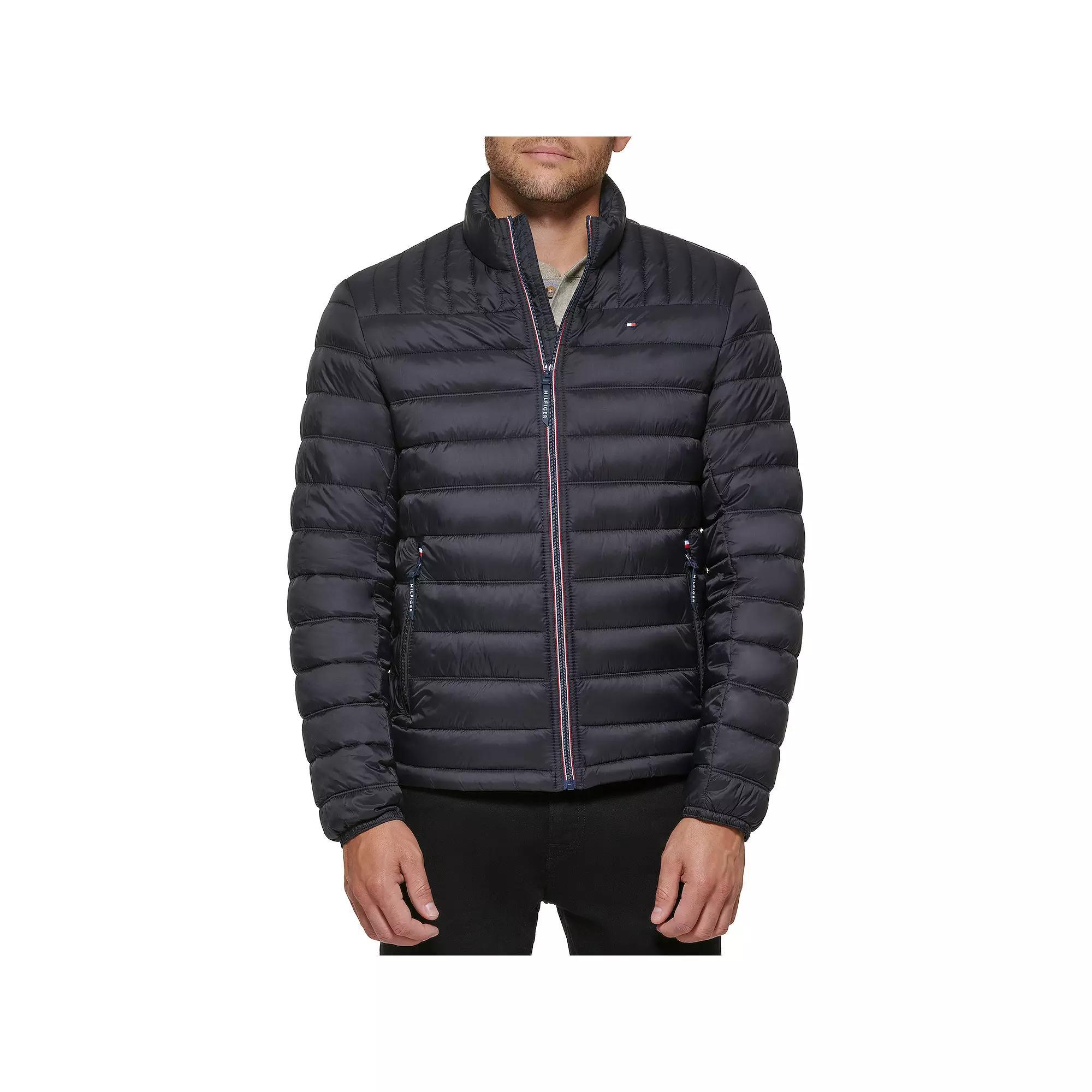 Big & Tall Tommy Hilfiger Stand Collar Packable Puffer Jacket, Mens Product Image
