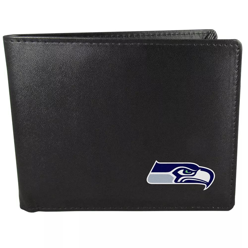 Men's Seattle Seahawks Bi-Fold Wallet, Black Product Image