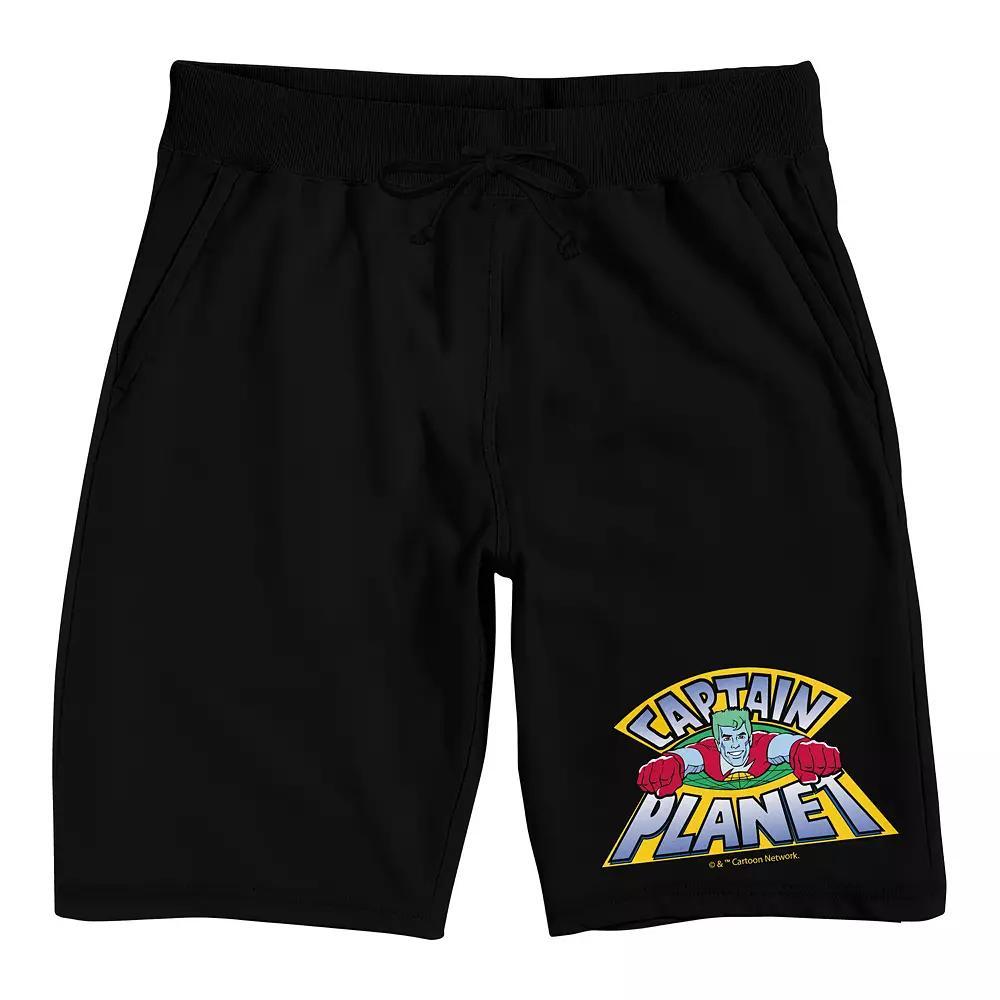 Men's Captain Planet Flying Sleep Shorts, Size: XXL, Black Product Image