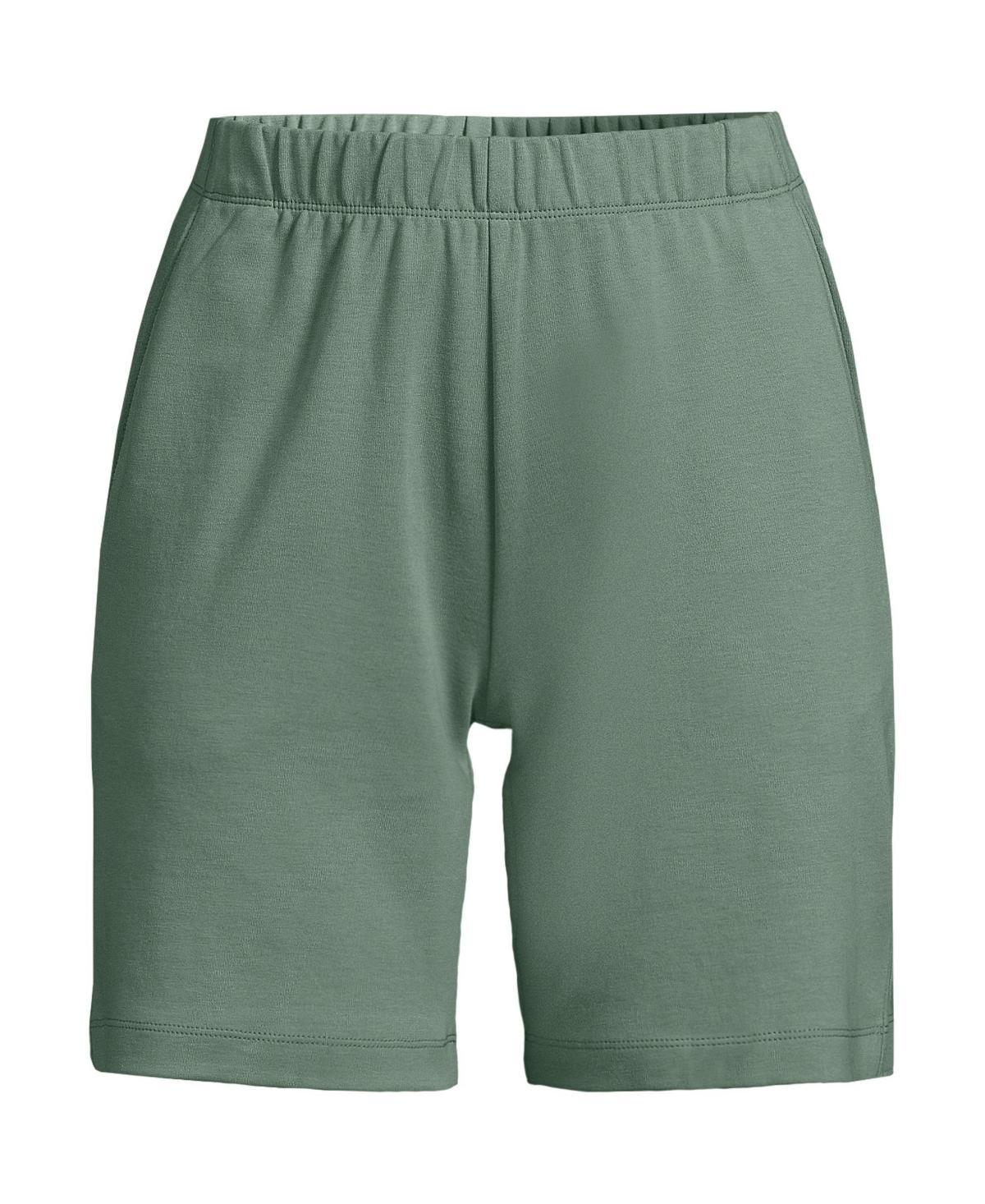 Women's Lands' End Sport Knit Pull-On Shorts, Size: XS, Black Product Image