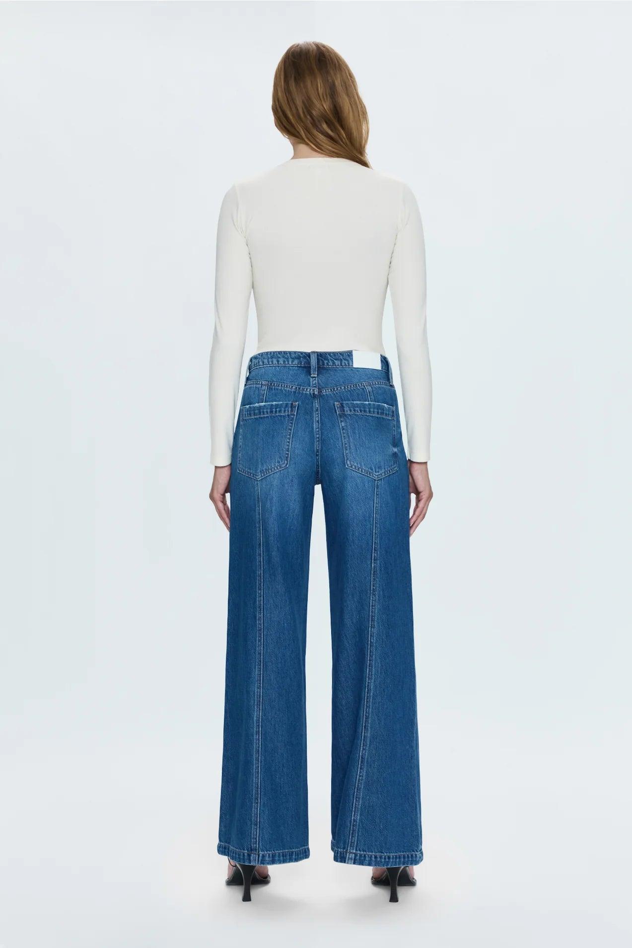 Jadyn Low Slung Palazzo Jean - Celebration Product Image