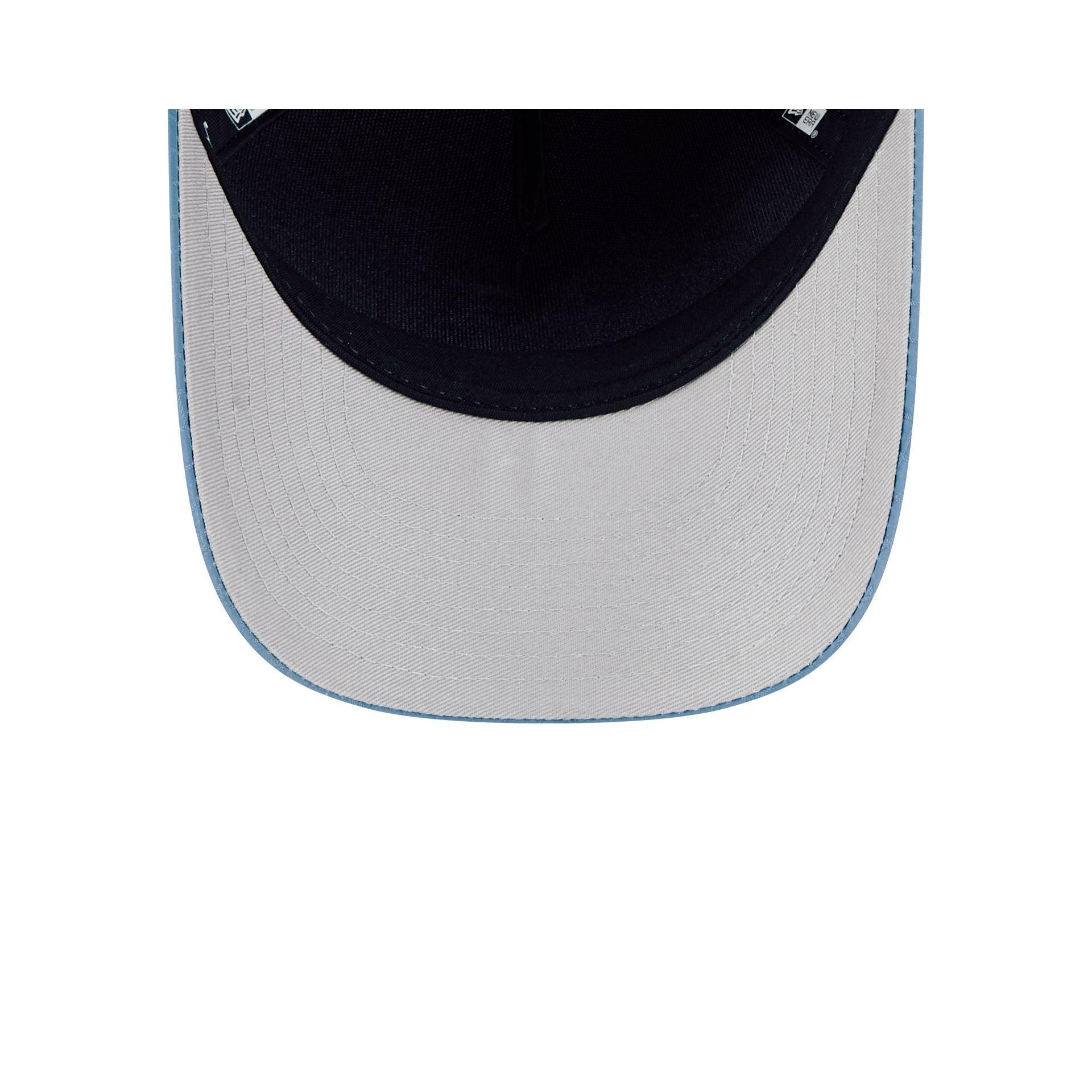 New York Mets Blue Ripstop 9FORTY M-Crown A-Frame Snapback Hat Male Product Image