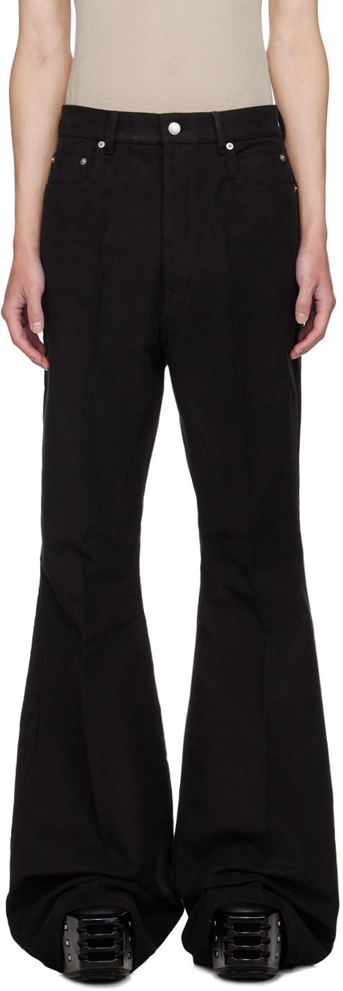 RICK OWENS Black Bolan Bootcut Jeans Product Image