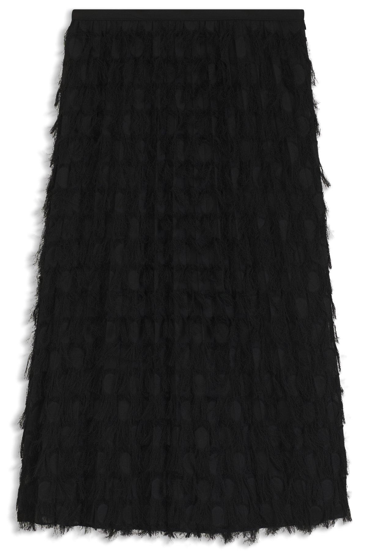 Pencil skirt in feather jacquard Product Image