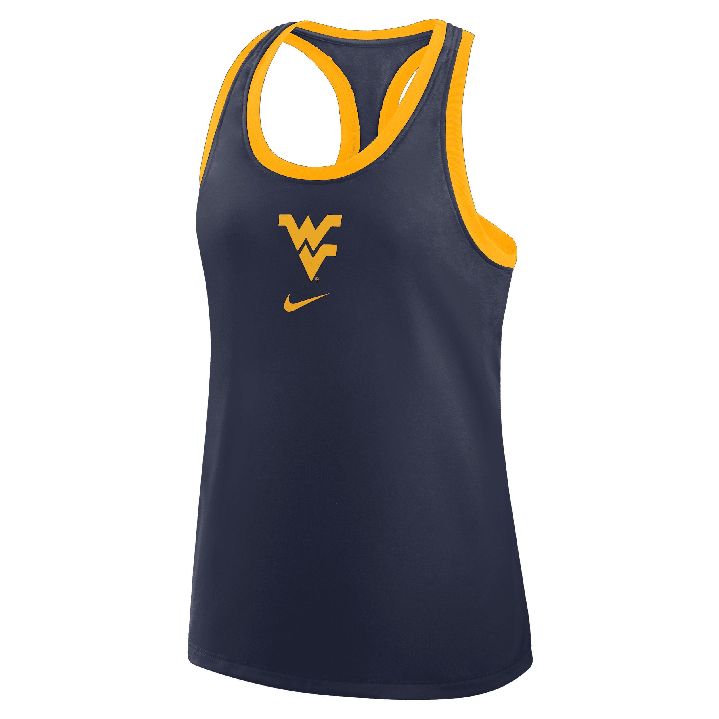 West Virginia Primetime Shadow Nike Women's College Racerback Tank Top Product Image