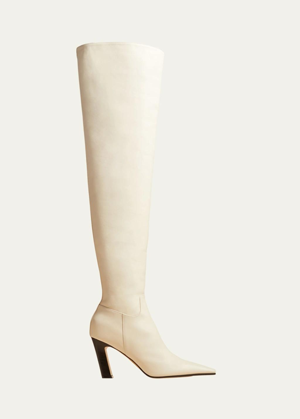 KHAITE Marfa Classic Over The Knee Heel Boot Product Image