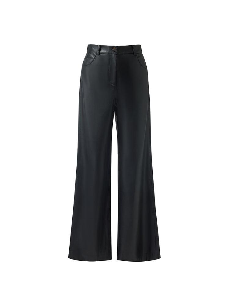 PU Leather Full Length Women Pants Product Image